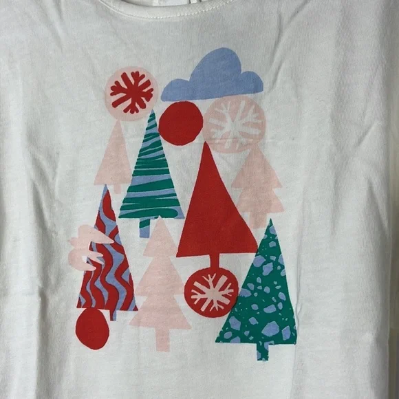 Open Edit Graphic Ivory Cloud Tree Stack Tee & Joggers NWT Size 12 months - Picture 3 of 9